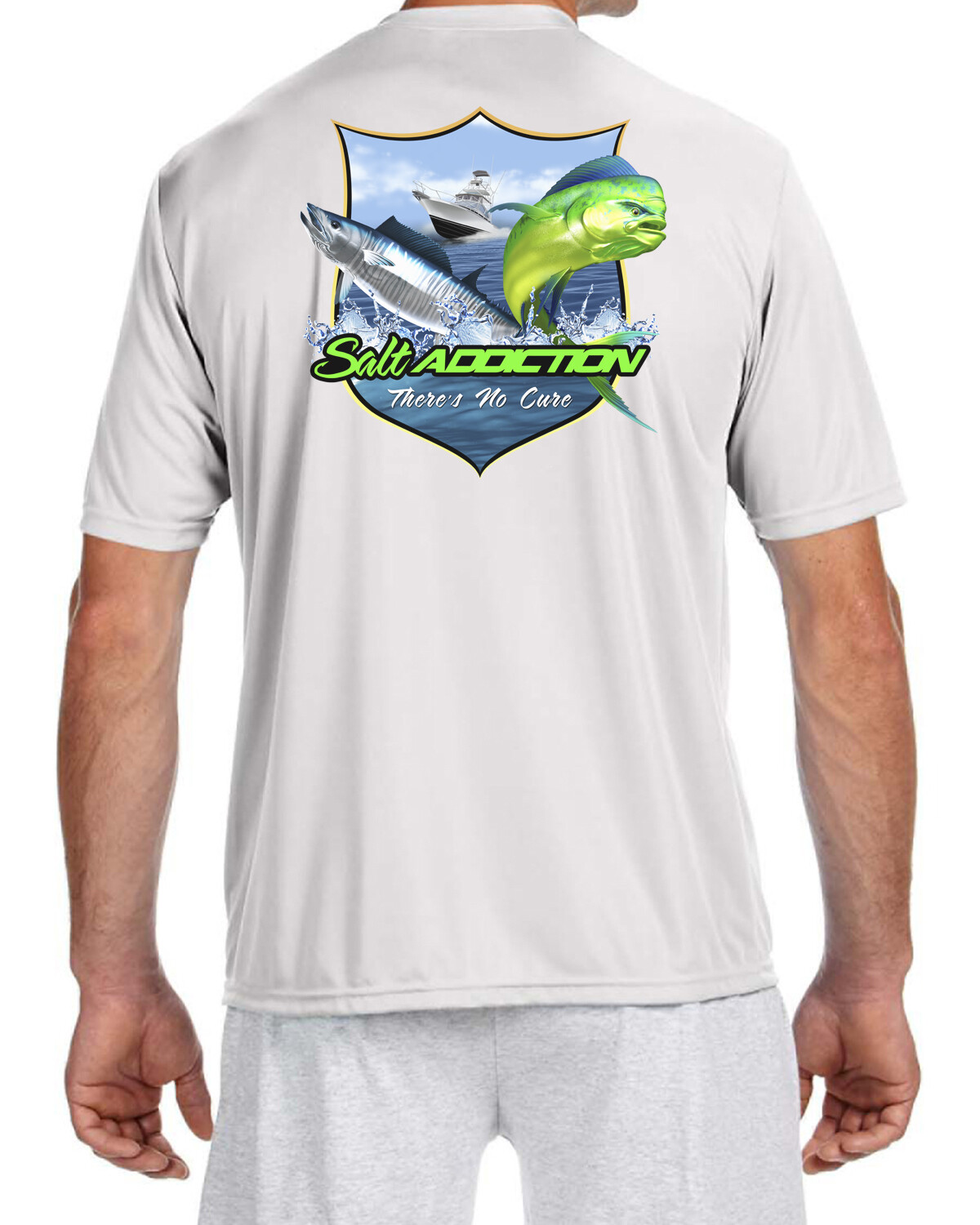 Salt Addiction Short Sleeve MicroFiber Offshore Fishing T Shirt uv 30