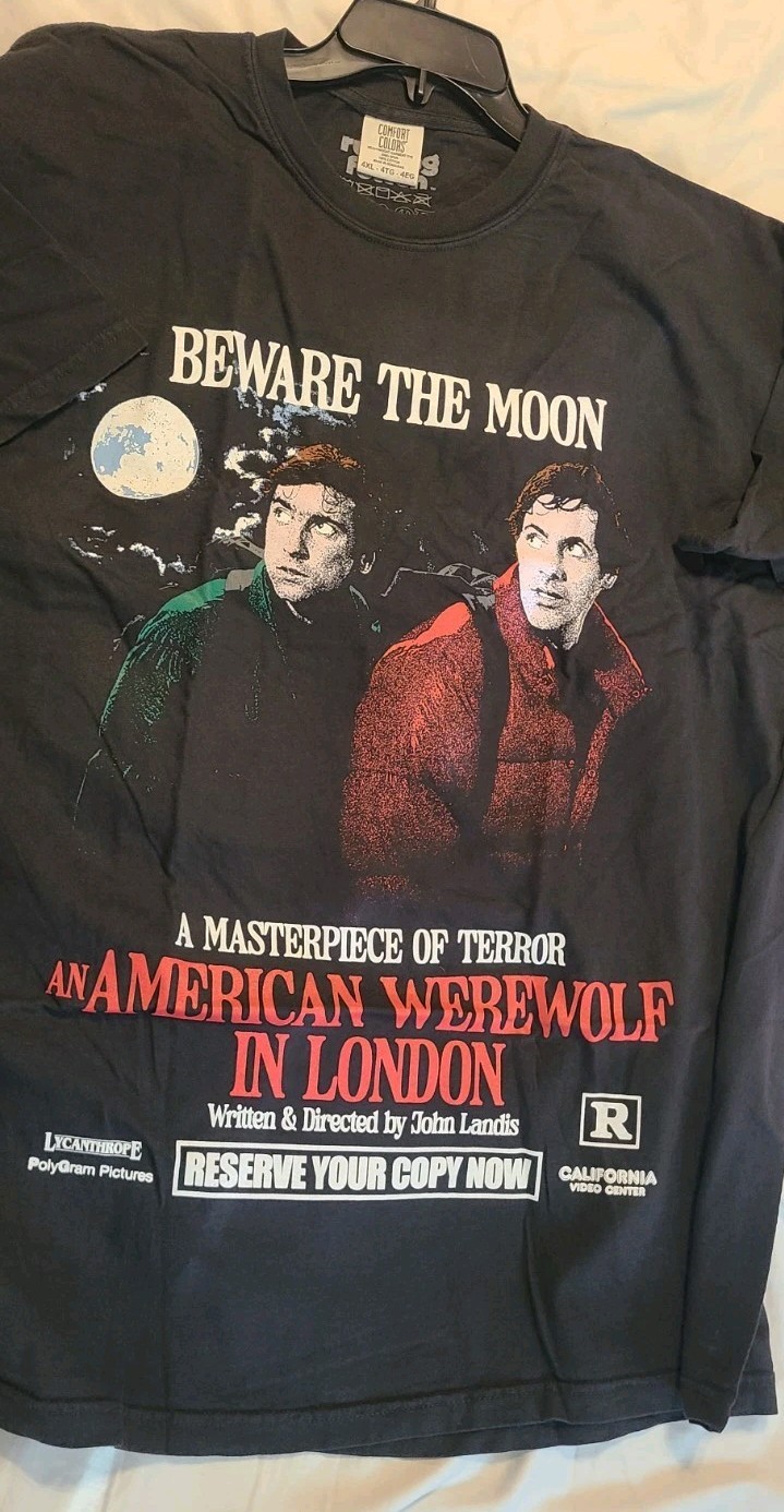 An American Werewolf In London Rucking Fotten Horror Retro T-Shirt Shirt 2XL gallery