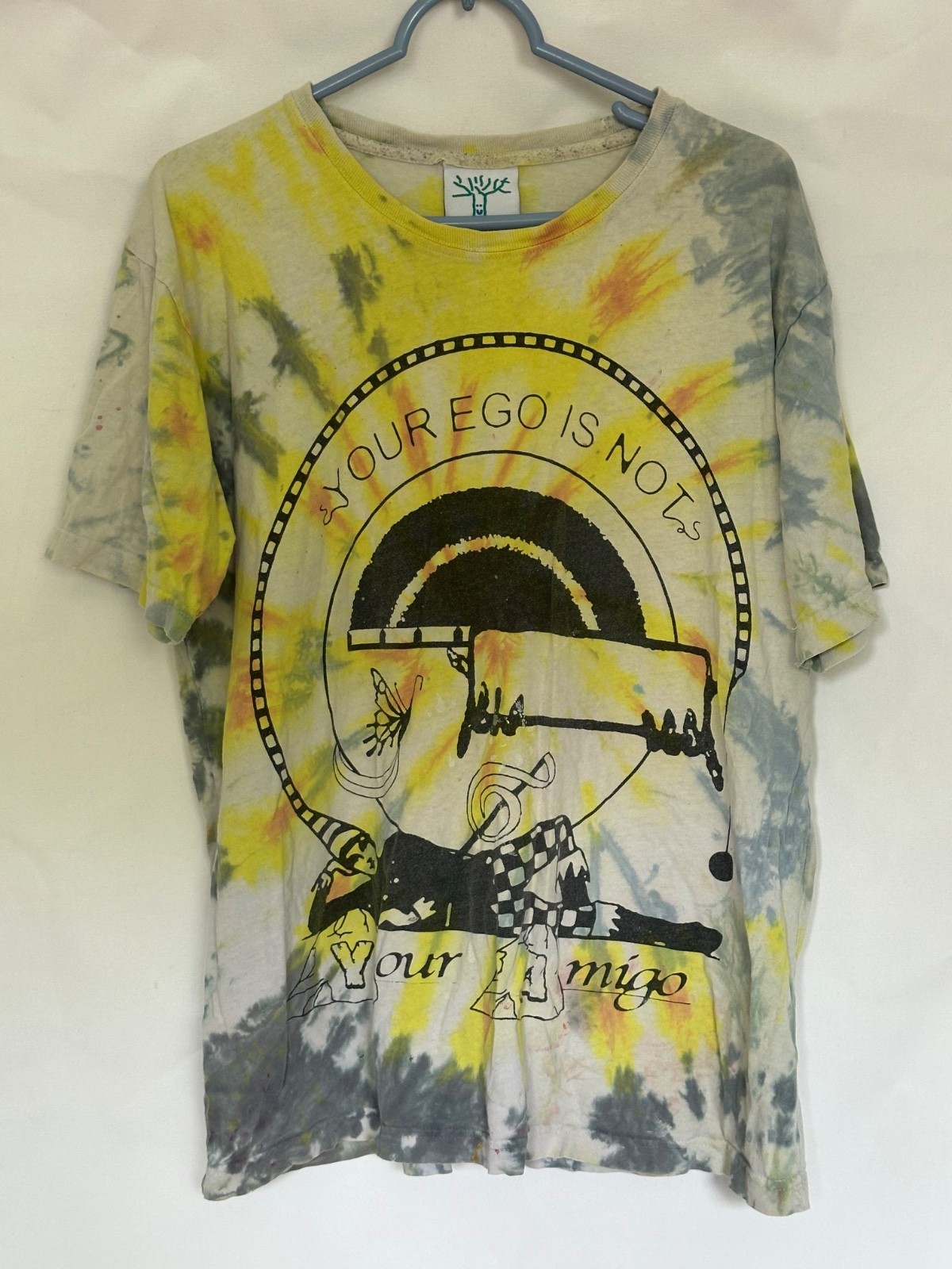 Online Ceramics Your Ego Is Not Your Amigo tie dye graphic t-shirt.Older RARE gallery