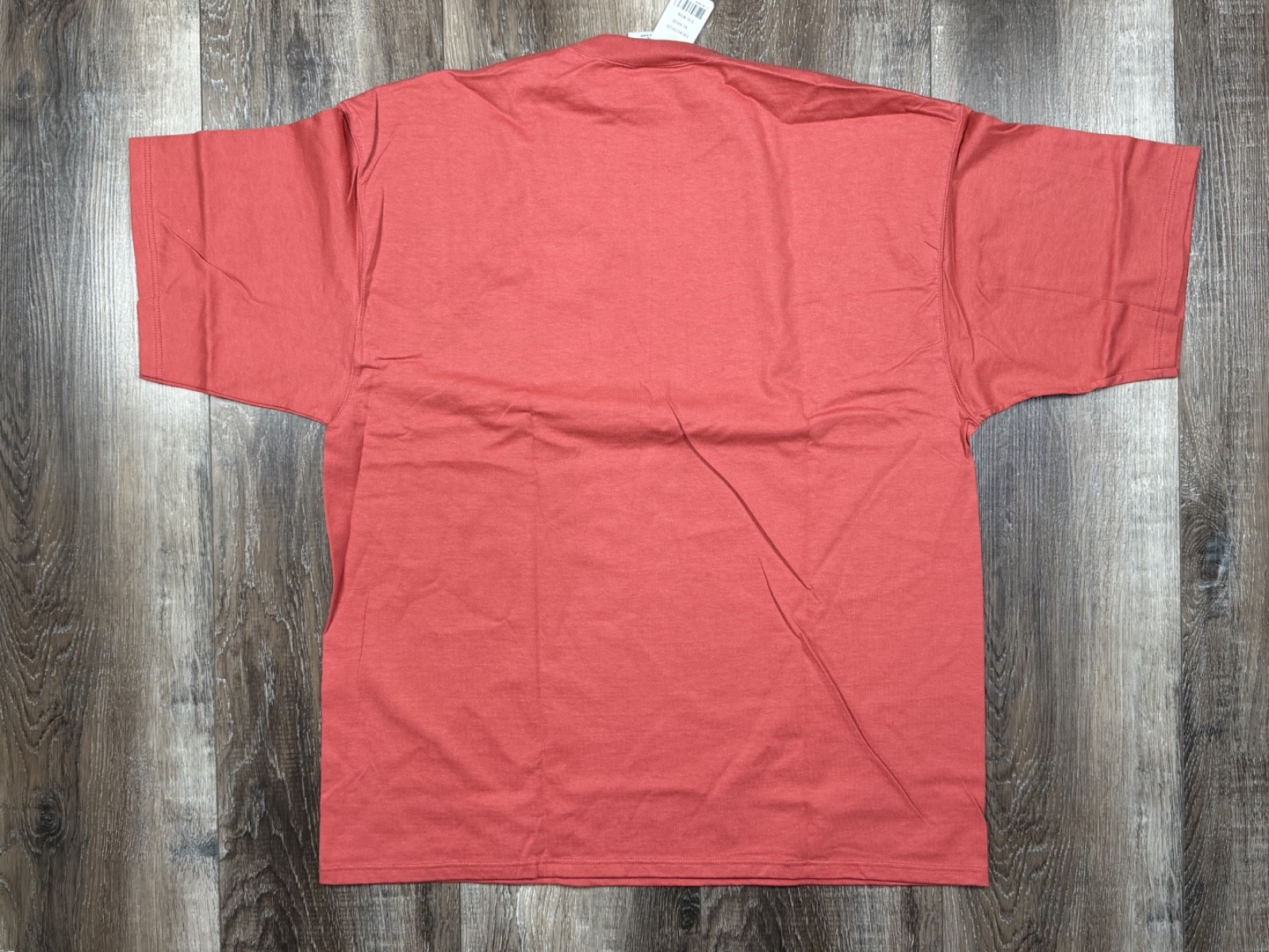 Vintage Pluma Blank T-Shirt Size XL Salmon Pink Heavyweight Cotton Made in USA gallery