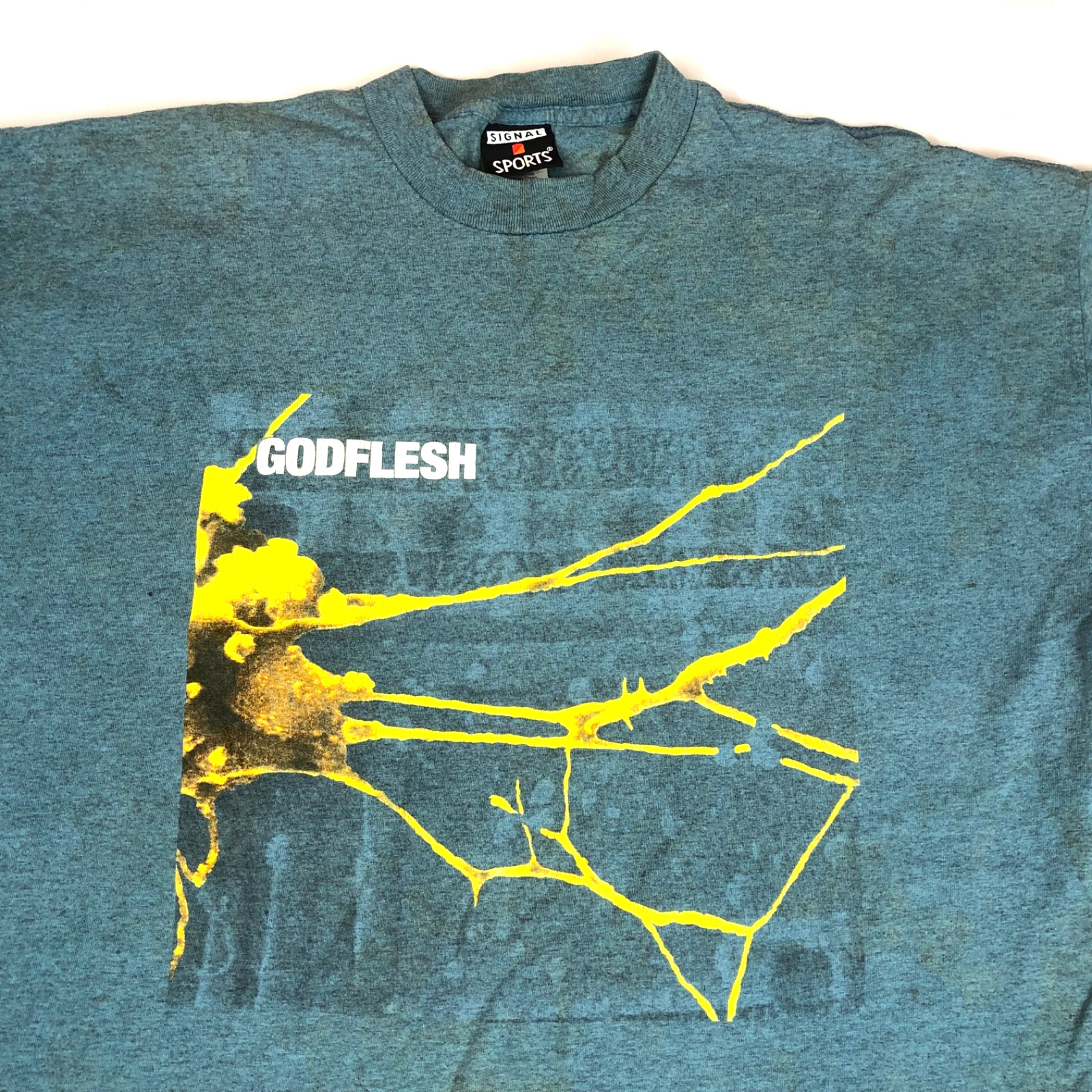 Vintage 1994 Godflesh Selfless T-Shirt Size XL Made in USA Signal Single Stitch gallery