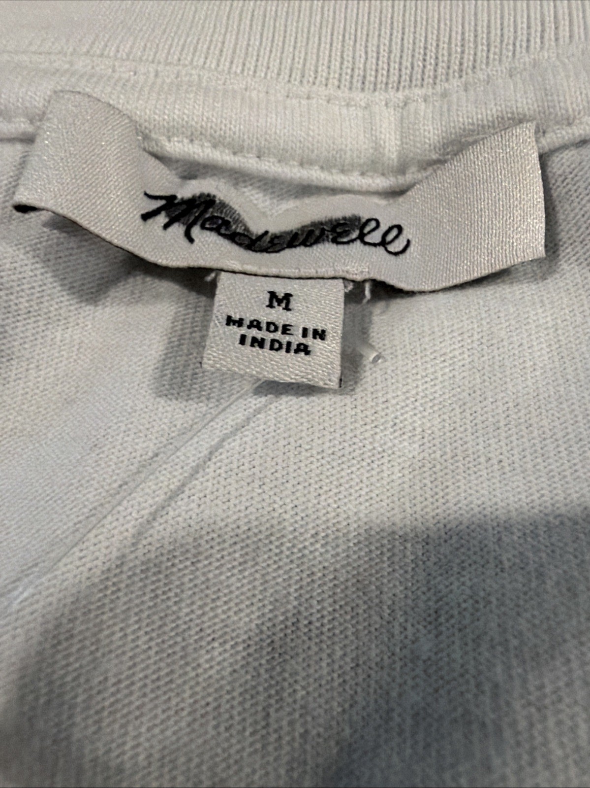 NWT Madewell Vintage Tee Mens Solid White Medium $45 Retail NS724 gallery