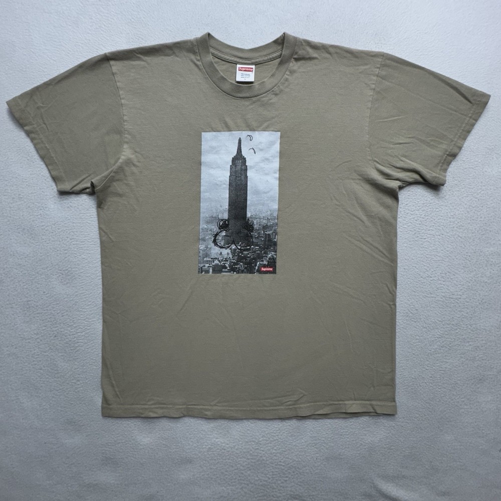 Supreme Mike Kelley Empire State Building Tee Size L Beige 2018 Made in USA