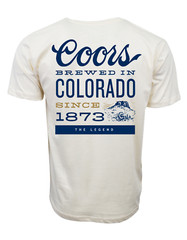 COORS BREWED BEER COLORORADO ESTABLISHED UNISEX T SHIRT