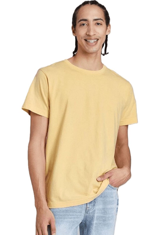 Original Use Sweet Corn Bright Yellow Soft Cotton Crewneck Tee – Large 42/44