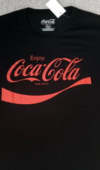 Coca Cola Black T Shirt _ Measures more like 3XLT, labeled as 2XLT