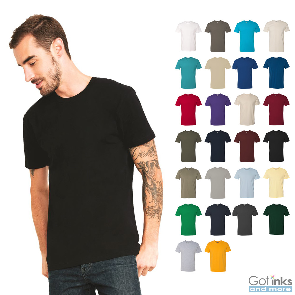 Next Level Mens Premium Short Sleeve Crew T-Shirt Plain Basic Cotton Tee 3600 gallery