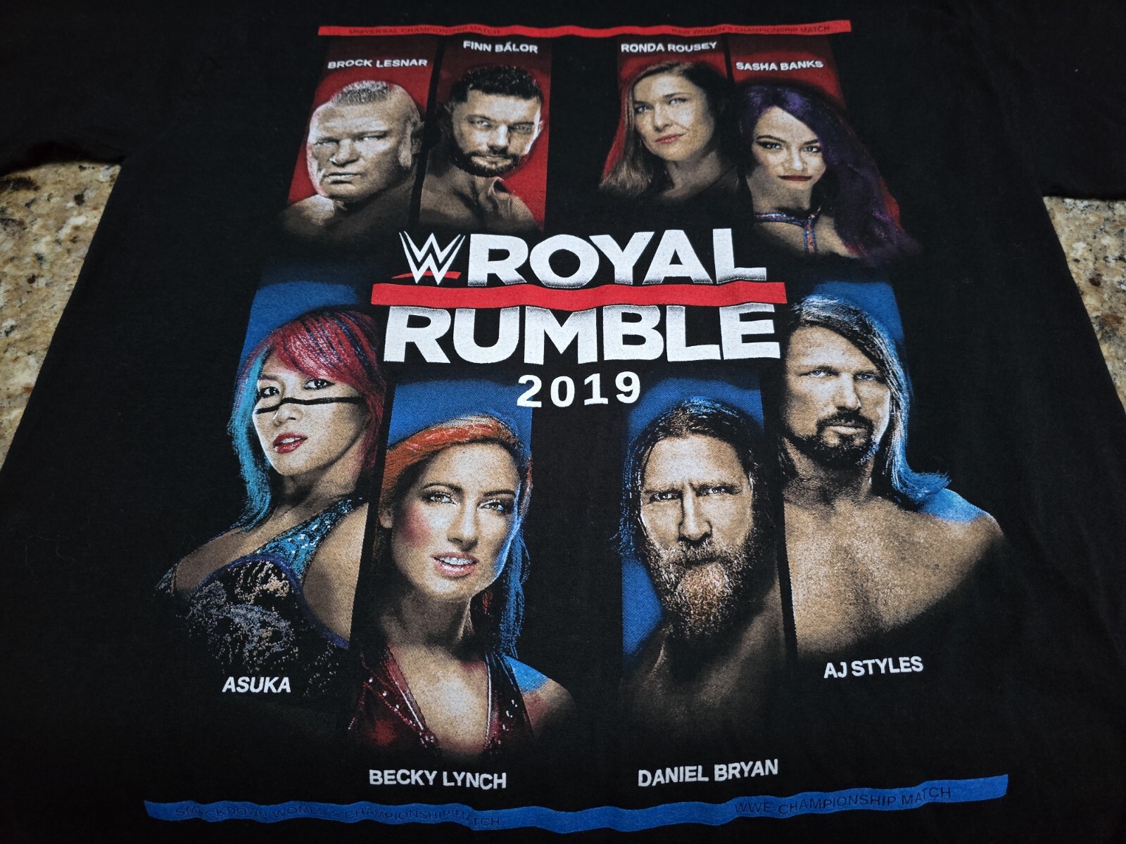 WWE Royal Rumble Wrestling 2019 “I Was There” T-Shirt Mens Sz Medium Black gallery