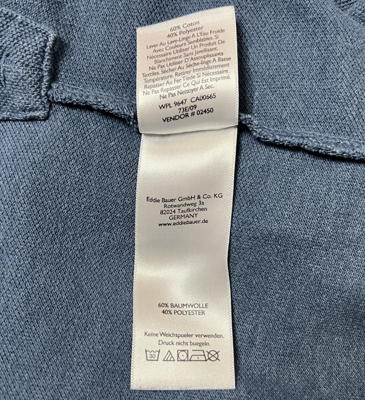 Eddie Bauer Mens XL Henley Long Sleeve Blue Pocket Cotton Shirt Slate Outdoor gallery
