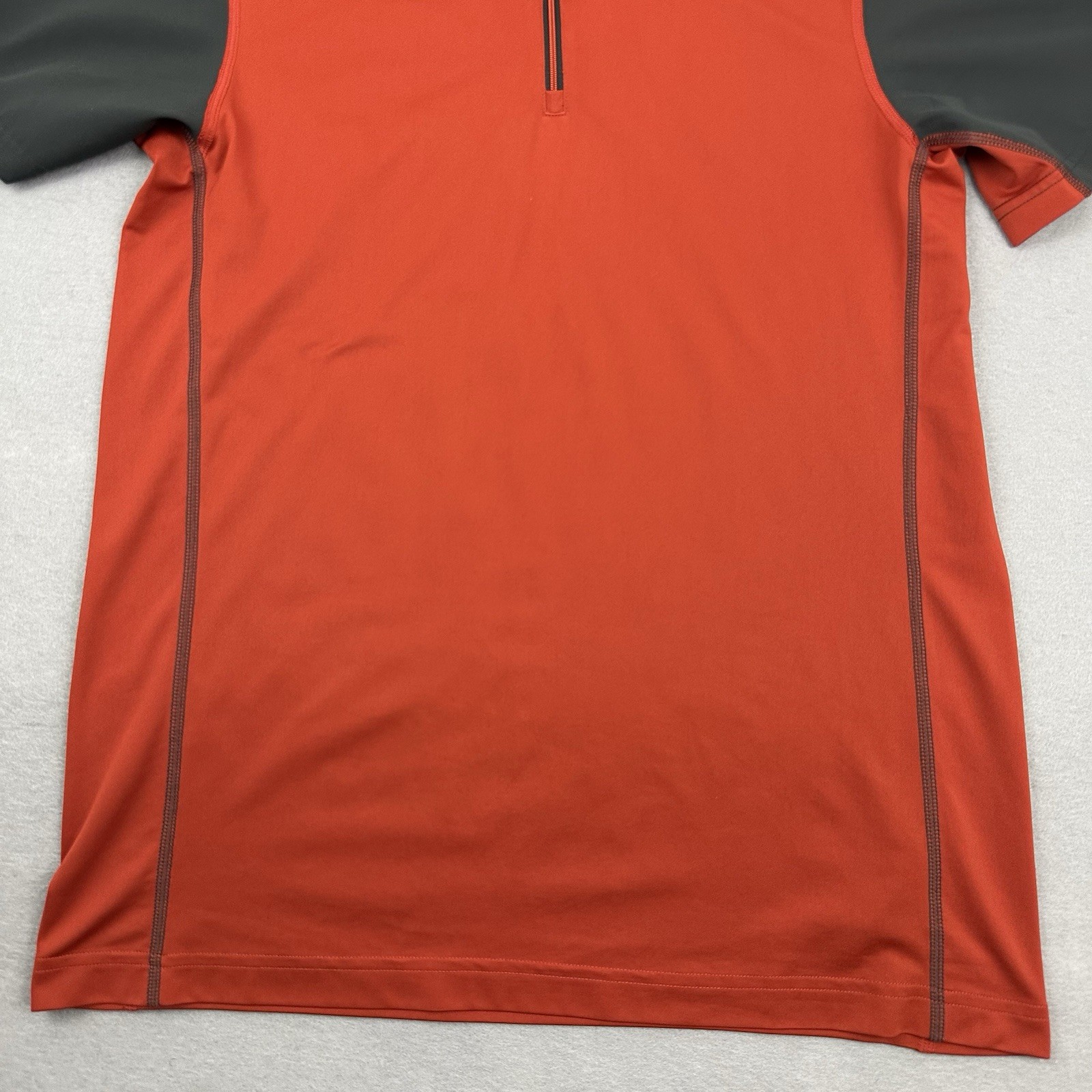 Mountain Hardwear Shirt Men Medium Orange Solid 1/4 Zip Pullover Outdoor M gallery