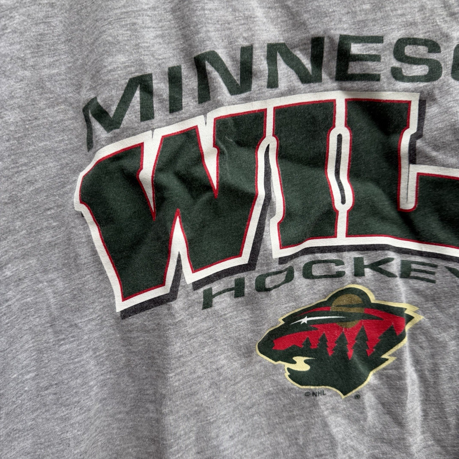 NHL Hockey Rules Men's Minnesota Wild Sleeveless Top Vintage Gray XL gallery