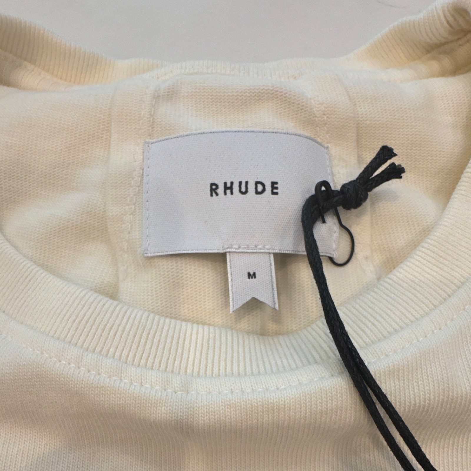 RHUDE Fumar S1 Tee Men's M White Black Red Cotton Graphic Logo Crew Neck gallery