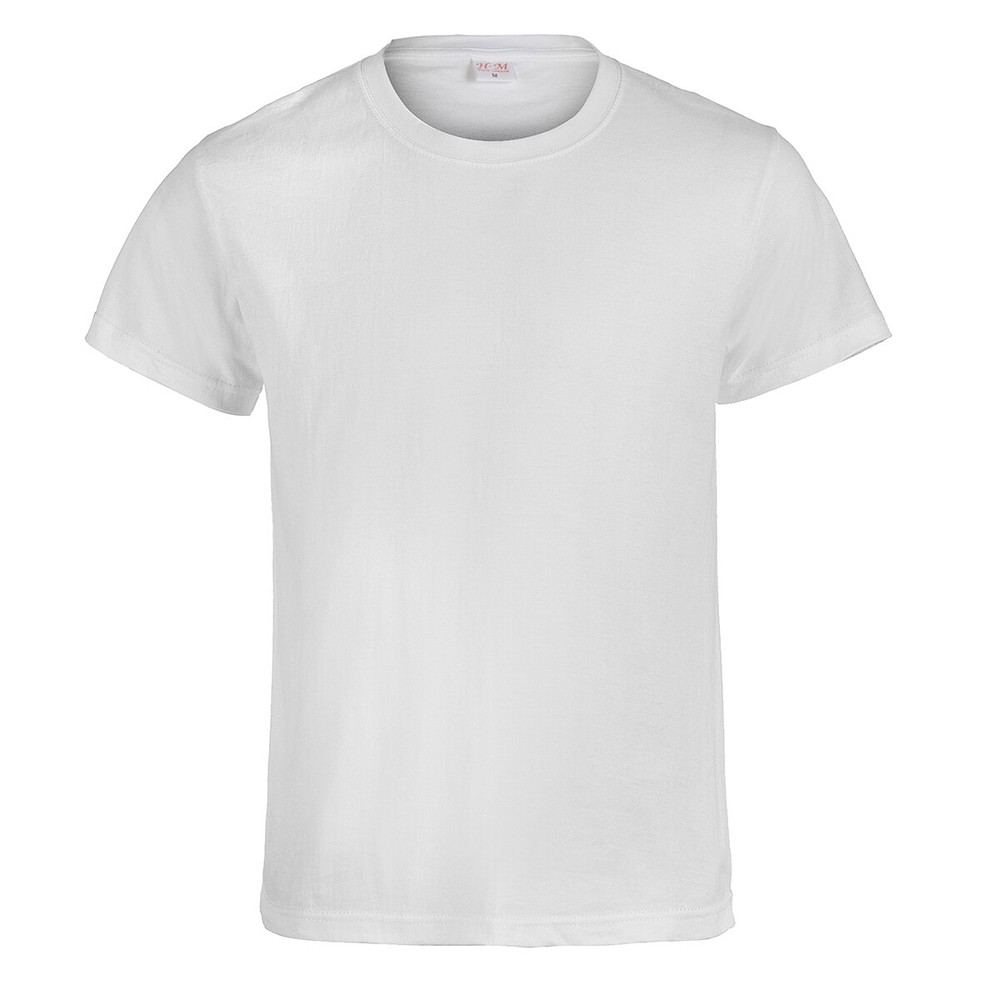 Unisex Cotton Round Neck Blank Short-Sleeved T-shirt Sports Daily Wear Clothing