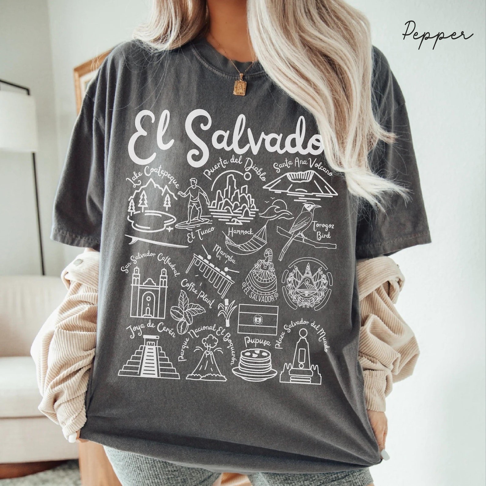 El Salvador Mass Shirt Gift Travel El Salvador Trip Lovers Souvenir Tee gallery