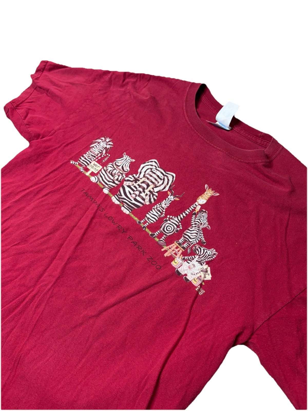 Thrifted Zoo Animal Graphic Tee Crew Neck Short Sleeve Men’s XL gallery
