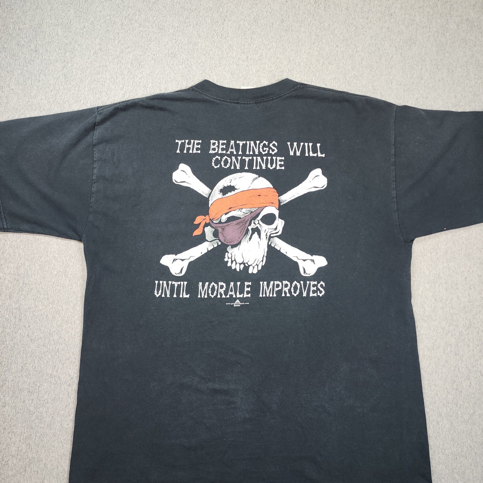 Gildan Pirate T-Shirt Mens XL Black Good St Michaels MD Beatings Will Continue gallery