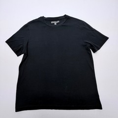 Croft & Barrow Mens Ribbed 100% Cotton Short Sleeve T-Shirt Black Large