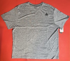 Reebok Sleet Heather Delta Core Tee T Shirt Short Sleeve Men’s M NEW NWT!!
