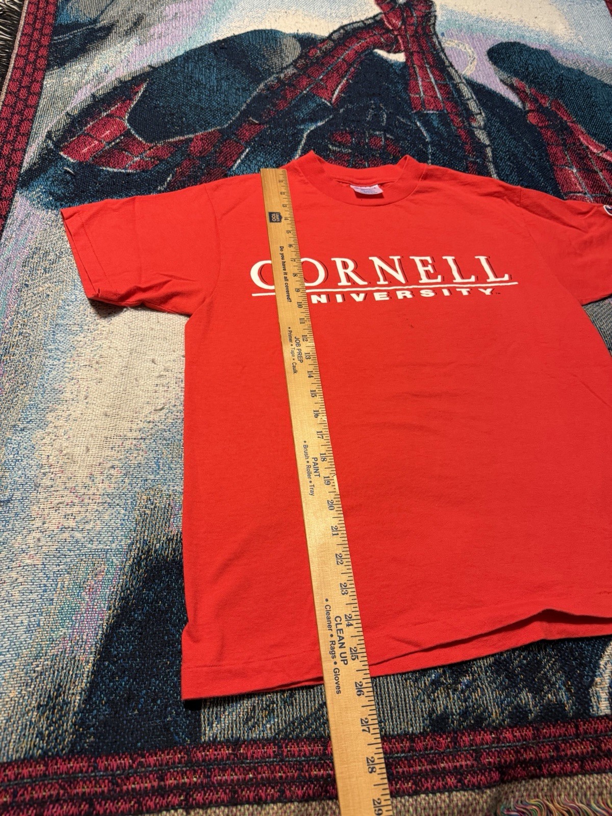 Vintage 90s Cornell University College School Shirt Men's M Champion Preppy Red gallery