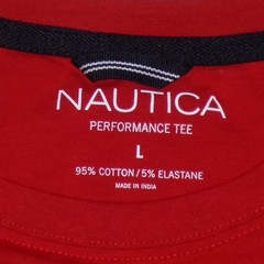 Nautica Men’s Active Stretch Performance T-Shirts Naut Red L New