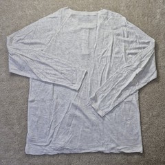 Faherty Cloud Cotton Henley Shirt Mens 2XL Beige Stretch Preppy Minimalist New