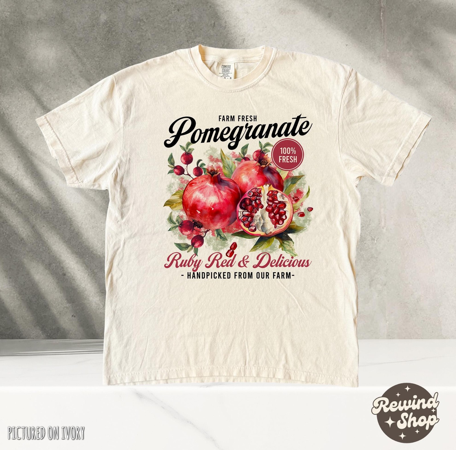 Retro Pomegranate Vintage Graphic Shirt Pomegranate Shirt 90s Style T Shirt F gallery