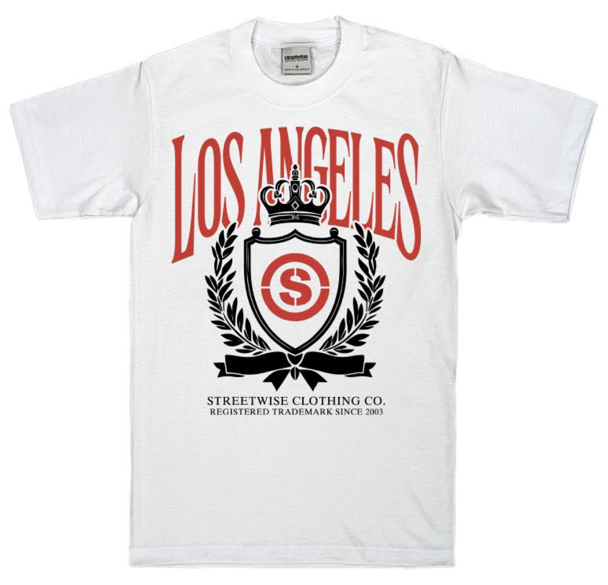 Streetwise City Crest Graphic T-Shirt White M-L-XL-2XL-3XL-4XL-5XL gallery