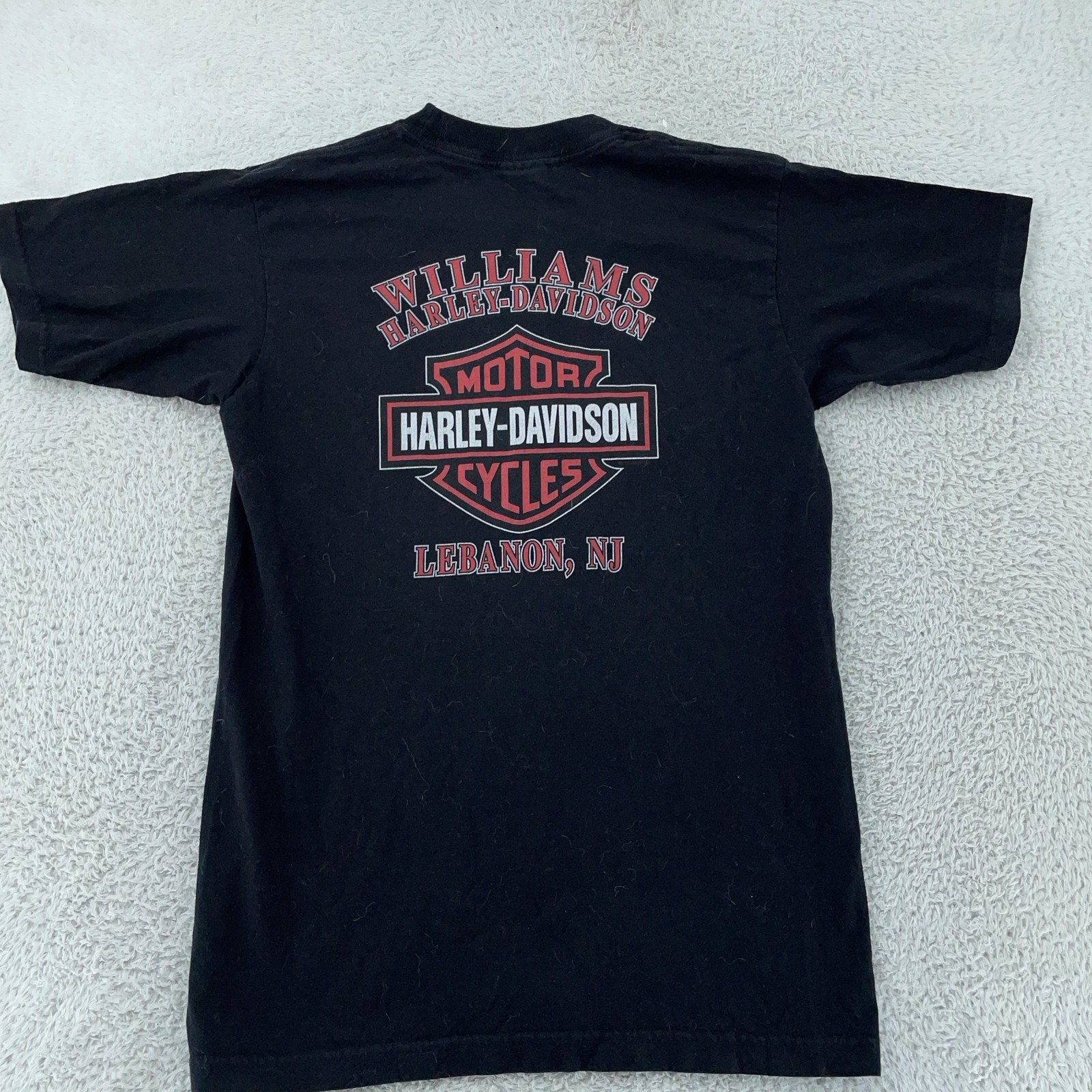Harley-Davidson Shirt Mens Small Black Williams Lebanon NJ Biker Motorcycle USA gallery