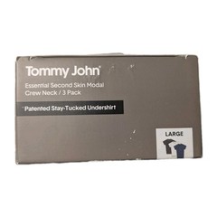 NEW Tommy John Essential Second Skin Modal Stay-Tucked Undershirt Men’s L 3pk