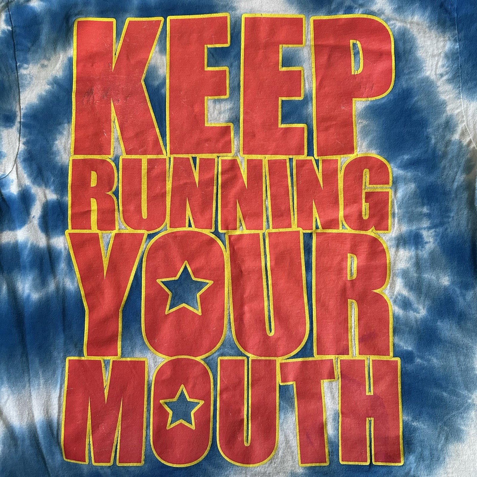 A Day To Remember x Keep Running Your Mouth Pac Man Blue Tie Dye XL Color Tone gallery
