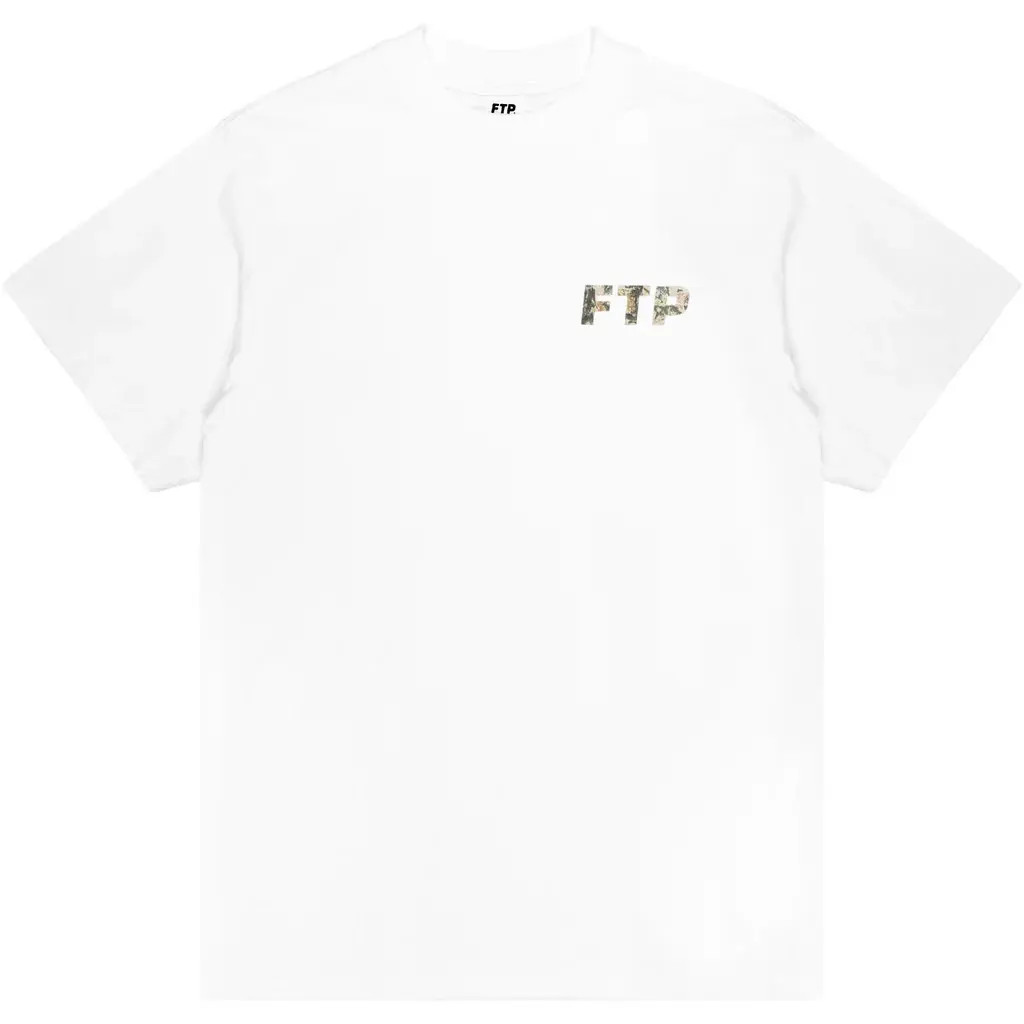NEW LARGE FTP TREE CAMO LOGO TEE WHITE SPRING 2025 gallery