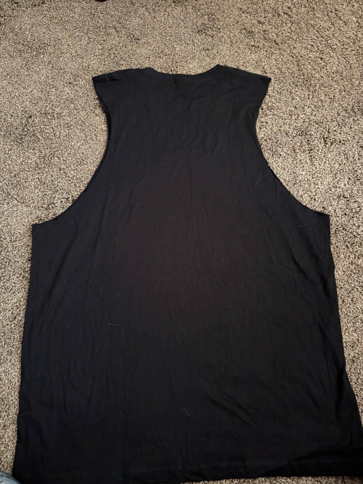 Vintage Black Craft Cult Gothic Krampus Custom Cut Off Unisex Tshirt Size XL gallery