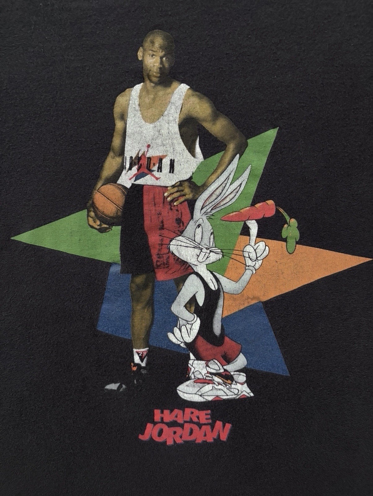 Michael Jordan Bugs Bunny “Hare Jordan” shirt Vintage space jam Size Youth XL gallery