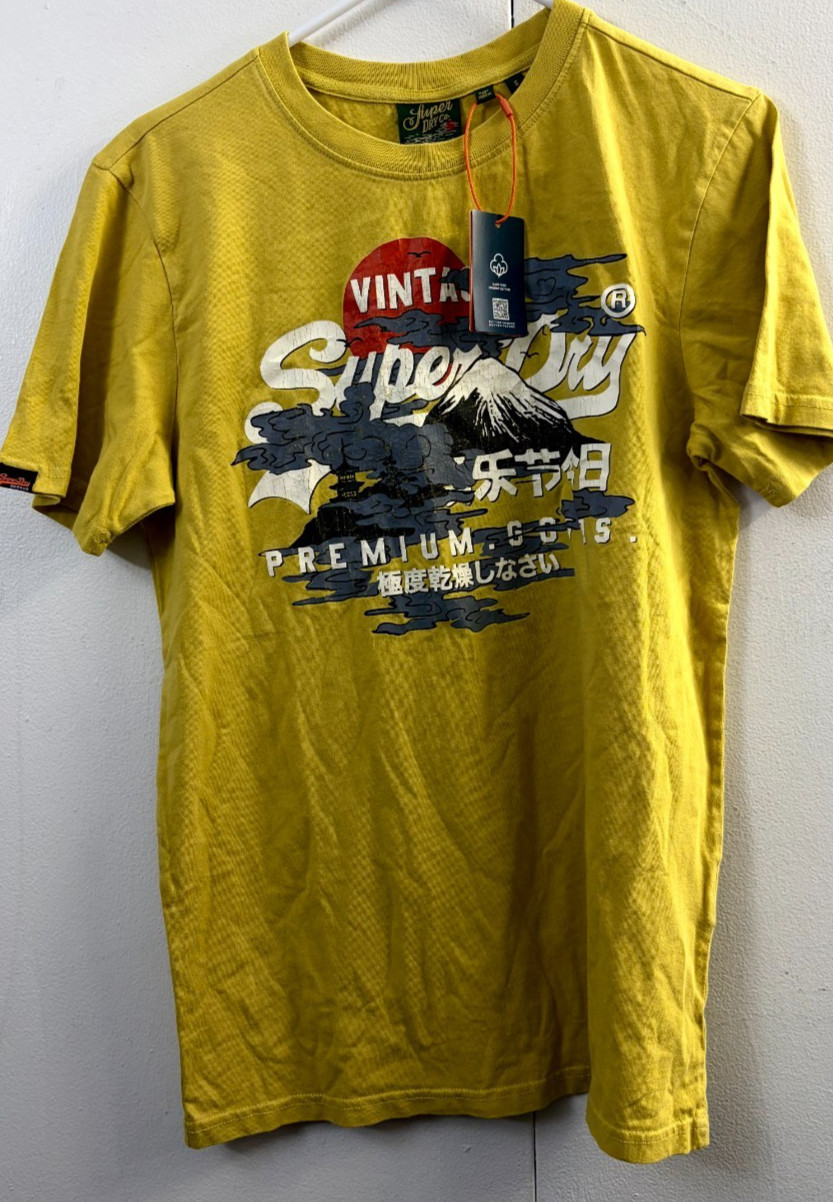 Superdry Mens Vintage Logo Tokyo T-Shirt Size Small Yellow gallery