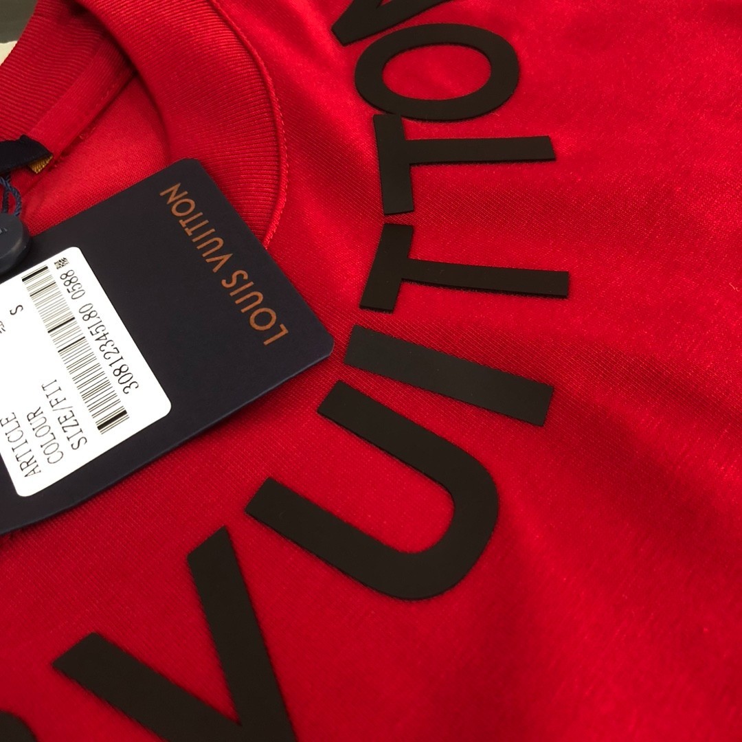 New Moncler Red Summer Crew-Neck Short-Sleeve Shirt M gallery