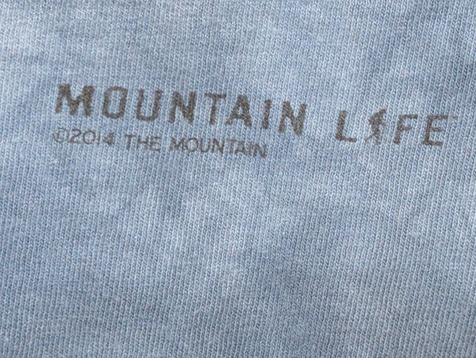The Mountain Mens T-shirt Blue Mt. Life "Determination" Fishing XL #5918 gallery