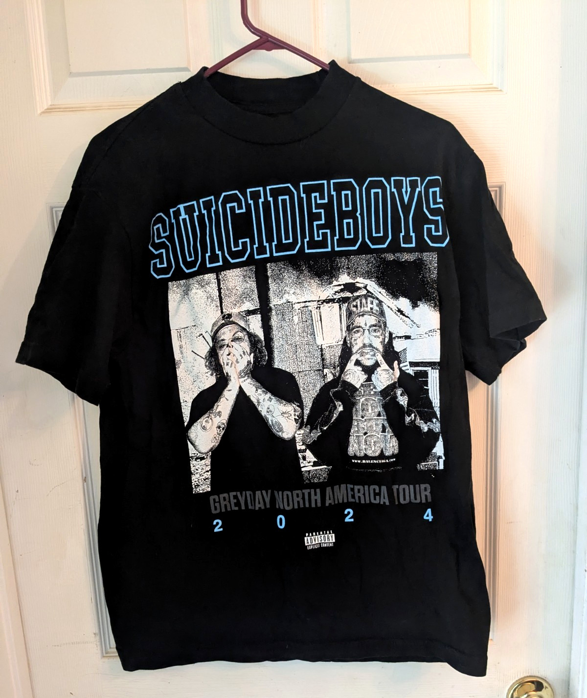 Suicide Boys G59 2024 Greyday North America Tour Concert Merch T Shirt Black MED gallery