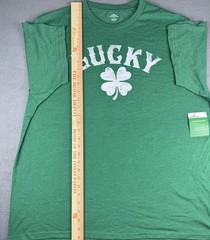 St. Patrick’s Day Men’s Lucky Clover Graphic T-Shirt~Irish~Size 2XL~New W/ Tags