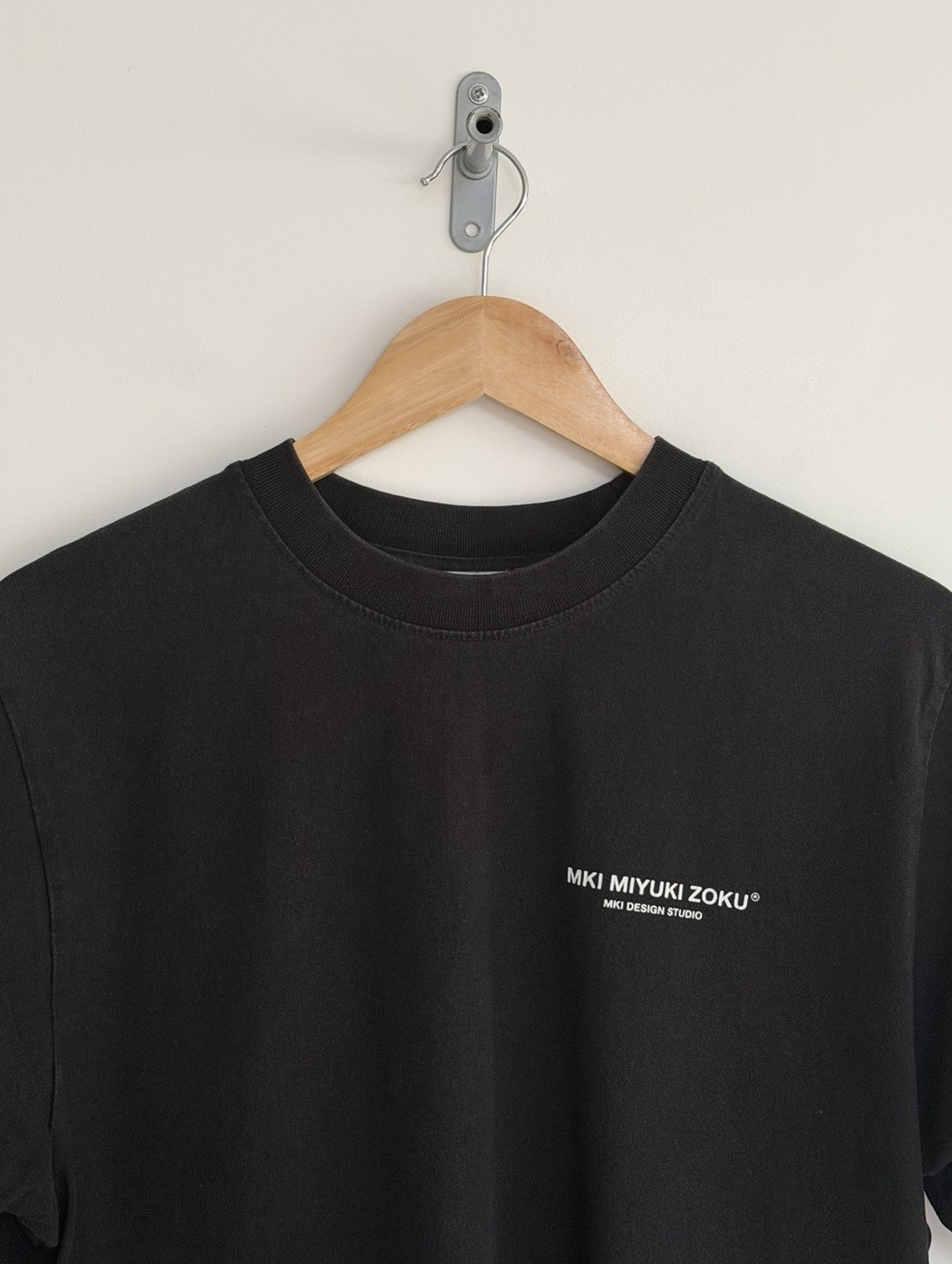 Mki Miyuki Zoku Oversized T Shirt Black Design Studio Organic Cotton Mens Medium gallery