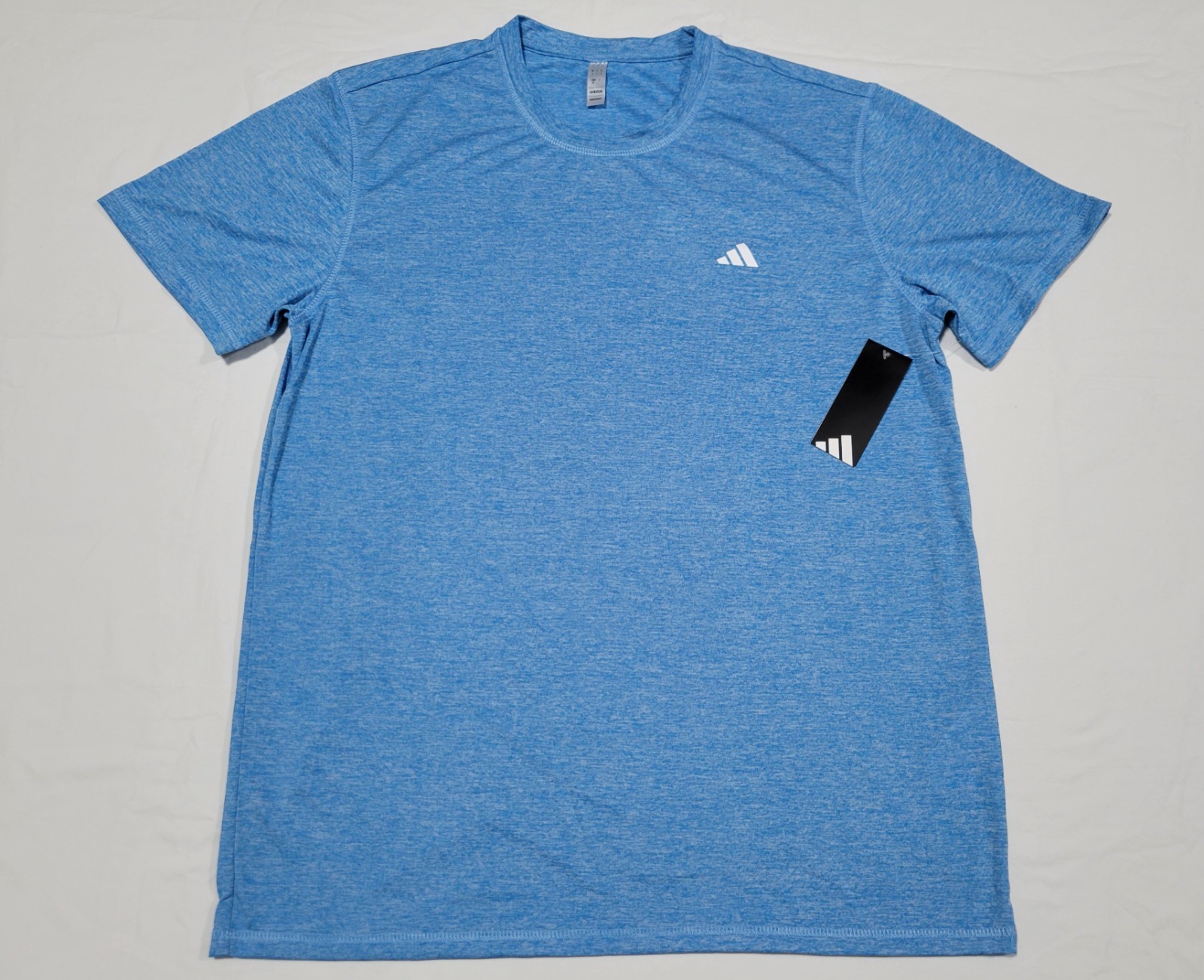 Adidas Men's Tech Tee Short Sleeve Sports -Running Training Shirt Blue Crew gallery