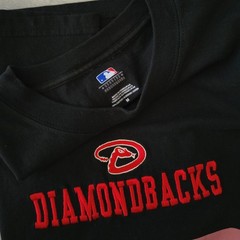 2007 – 2008 Arizona Diamondbacks COWBOY UP Black T-Shirt w/ Players Medium EUC