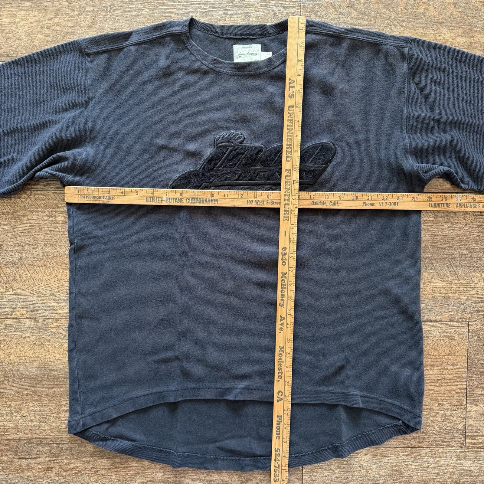 Vintage Mens XL Black JNCO Denim Company Embroidered Longsleeve Thermal Shirt gallery