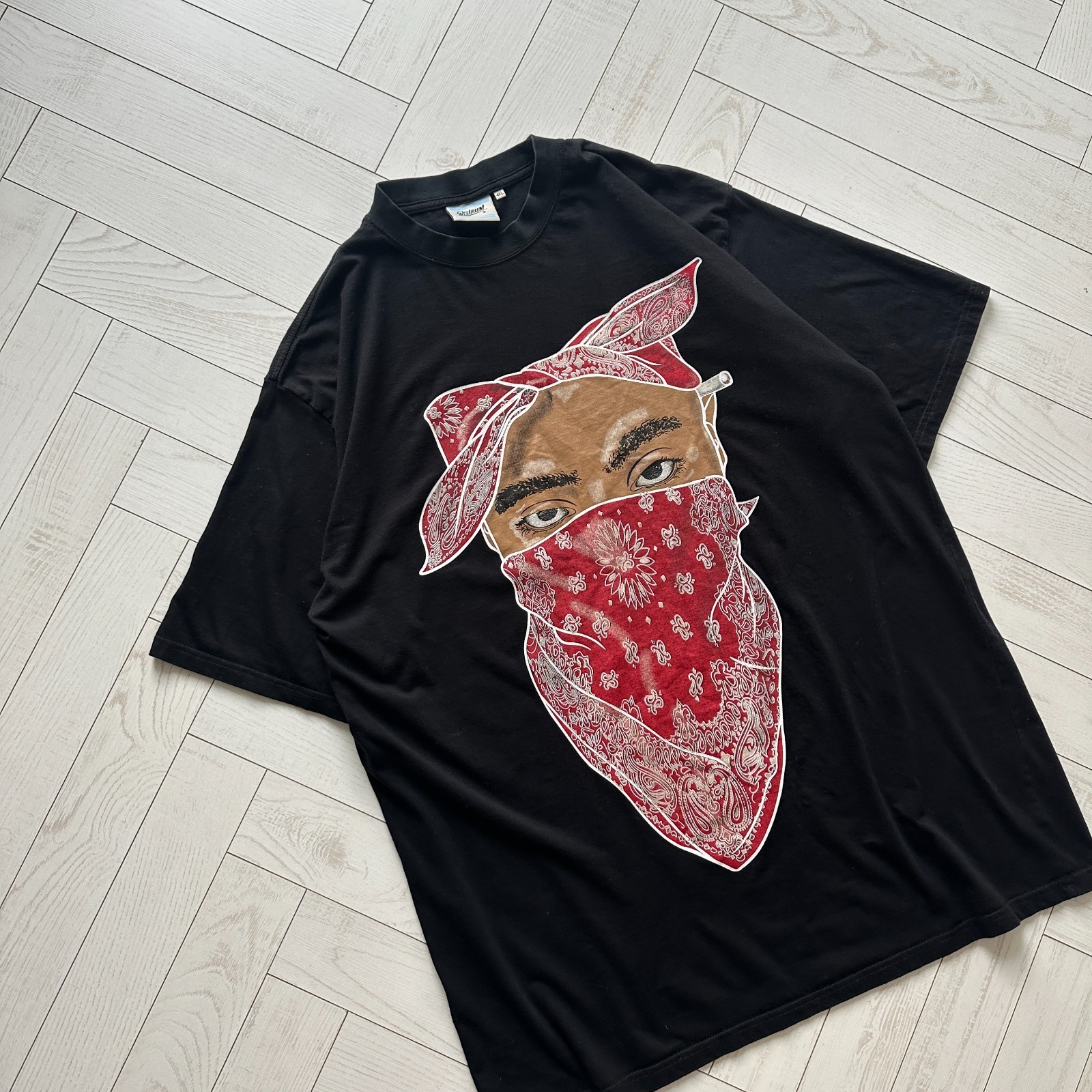 Vintage 00s Redrum Tupac Heavyweight OG Rap tee Gangsta 4XL y2k streetwear 2Pac gallery