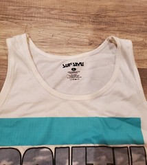 White Surf Style Size Large Men’s South Beach Miami Tank Top