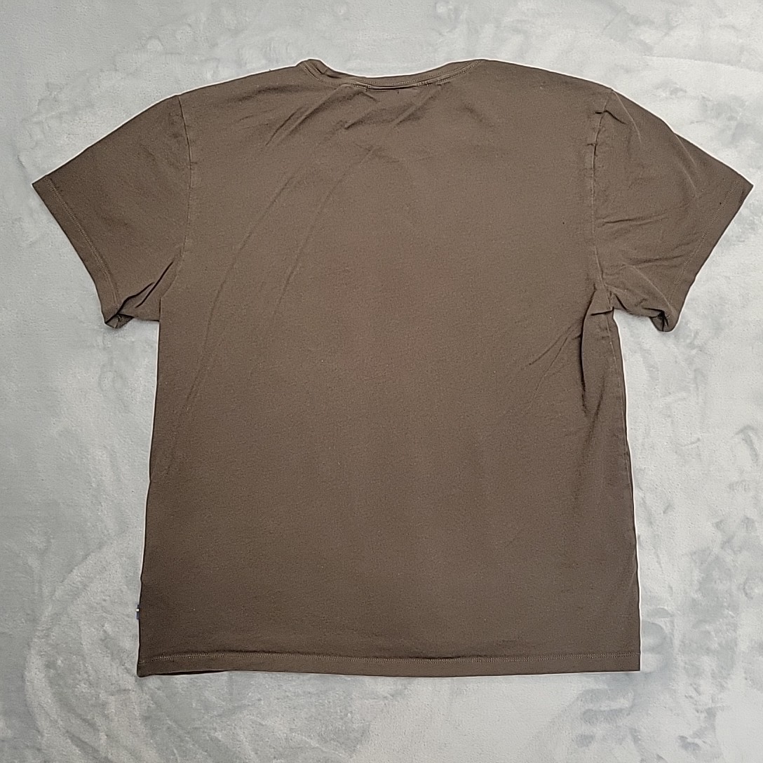 Fjall Raven Shirt Mens Medium Brown Ovik Crewneck Pocket Work Outdoors TEE gallery