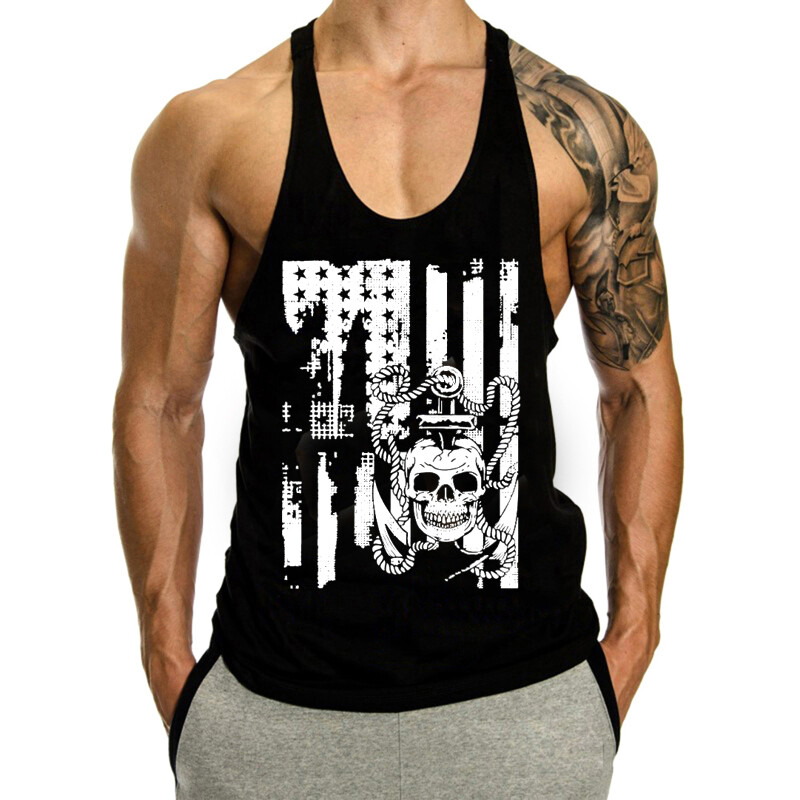 Men'S Tank Top Gym Tank Top Fitness Men'S Fitness BodybuildingClothing Vest gallery