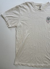 SKYDUSTER BEER Silver Lake Los Angeles,California Cream White Promo Shirt Sz L