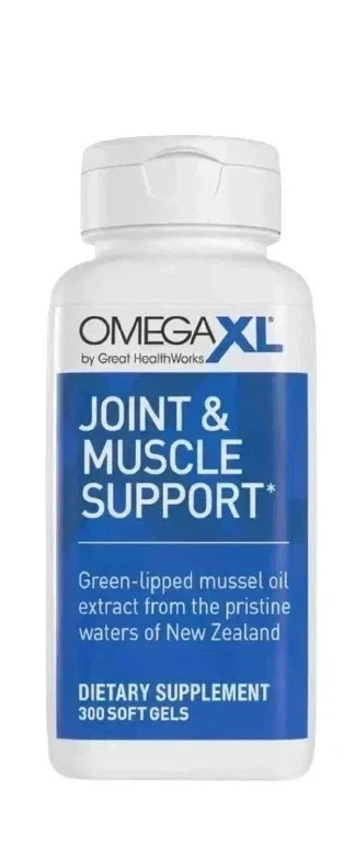 Omega XL 120 Capsules Green Lipped Mussel Joint & Muscle Relief Supplement, FAST