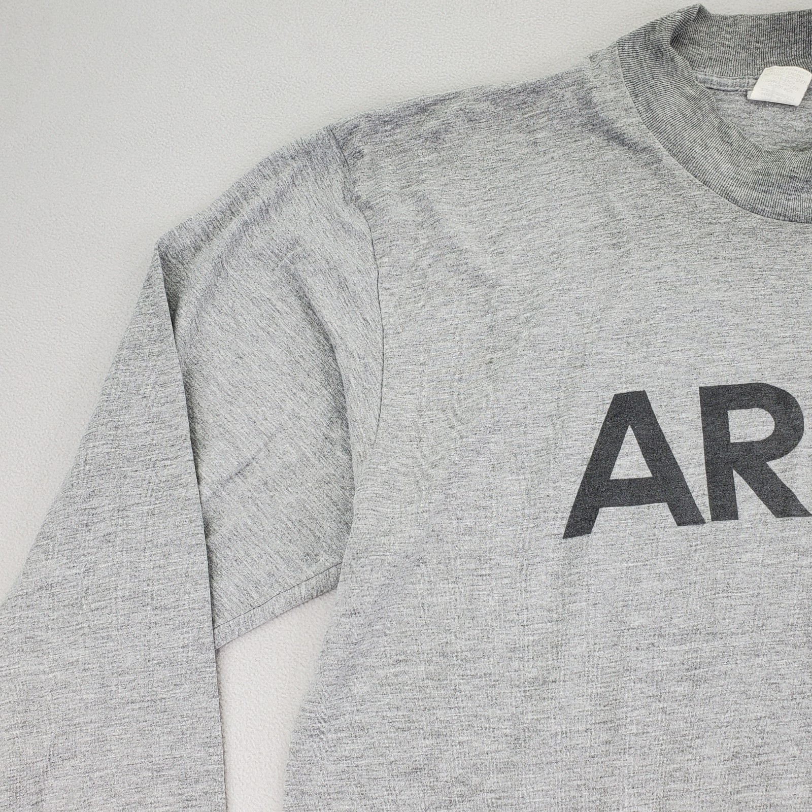 VTG Official Reflective Army Logo Shirt Mens XL Gray Long Sleeve USA AKWA Tek gallery