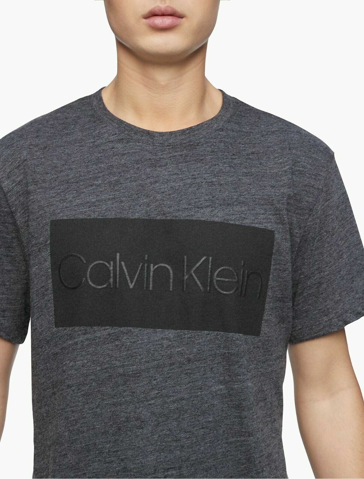 NWT Calvin Klein Men's Graphic Logo Box Crewneck T-Shirt, Choose Color and Size gallery